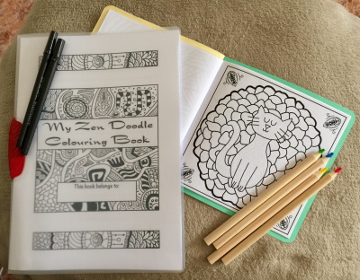 Free download of zen doodle and mandala images as printable PDF for A4 or Letter paper