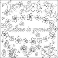 Mindful Moments Colouring Book - Believe In Yourself