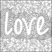 Mindful Moments Colouring Book - Love
