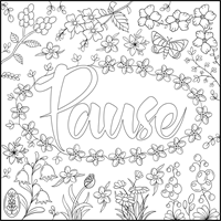 Mindful Moments Colouring Book - Pause