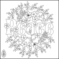 Mindful Moments Colouring Book - Peace