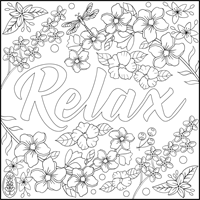 Mindful Moments Colouring Book - Relax