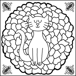 Stay At Home Colouring Book - Cat 1