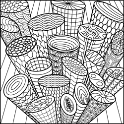 Stay At Home Colouring Book - Rolls 1